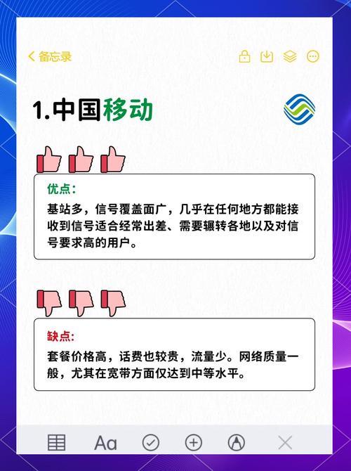 中国移动中国联通中国电信优缺点对比