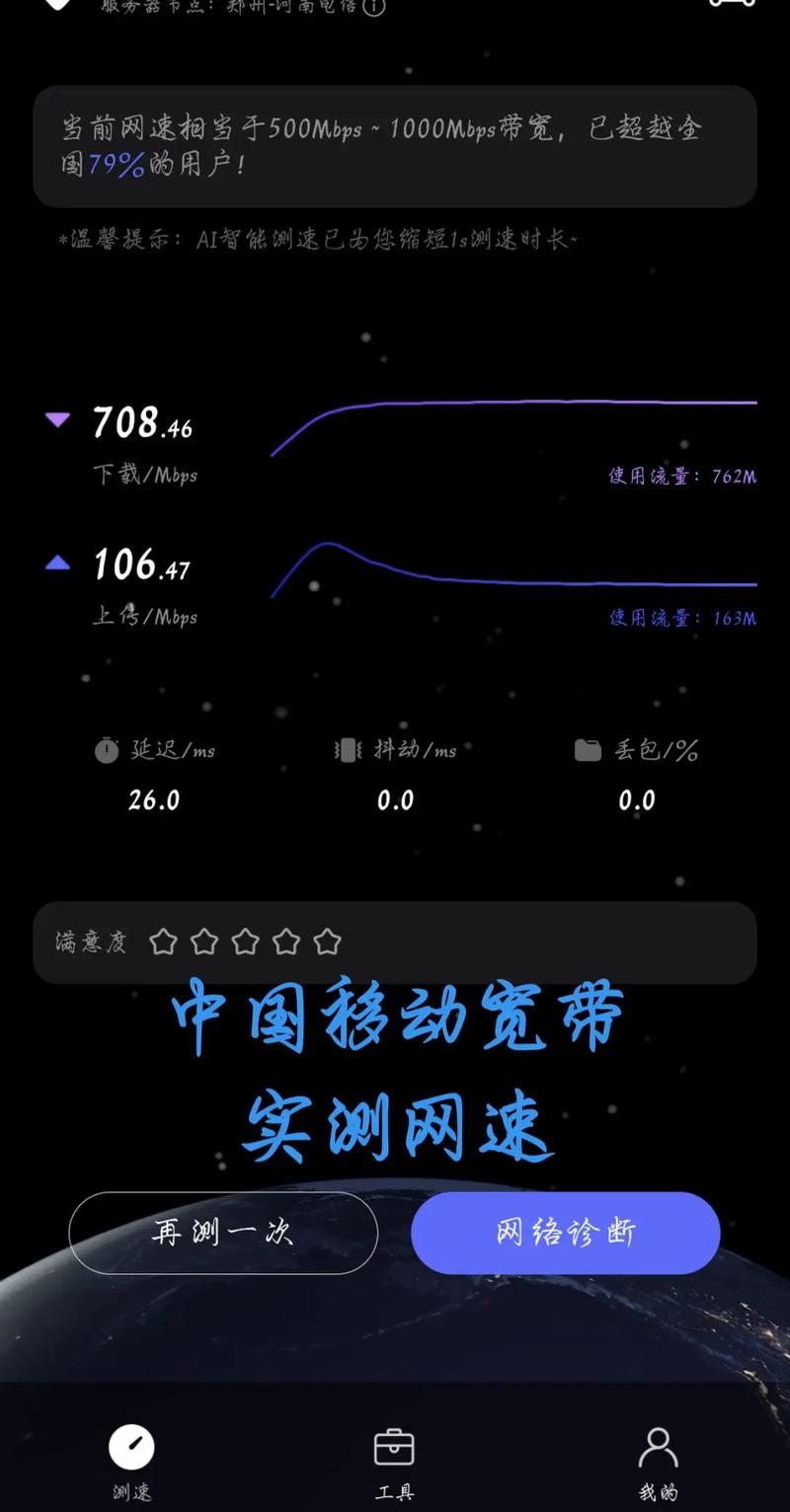 中国移动宽带 中国移动千兆宽带 中国移动千兆宽带实测