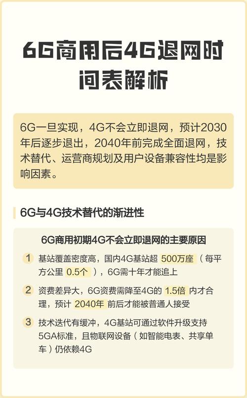 6g商用后4g退网时间表解析