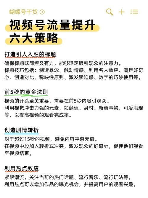 1流量层级详解2短视频数据指标3视频号流量提升6大策略4视频号爆