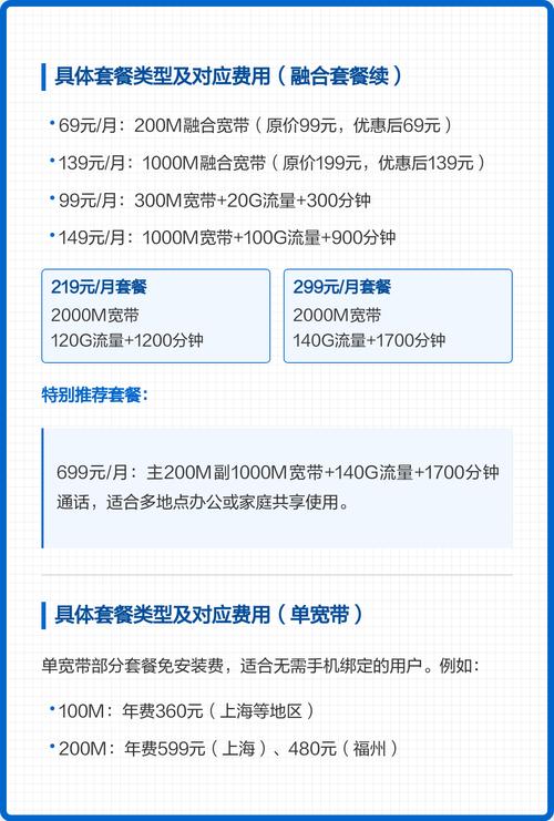 2025电信免费宽带套餐价格及类型