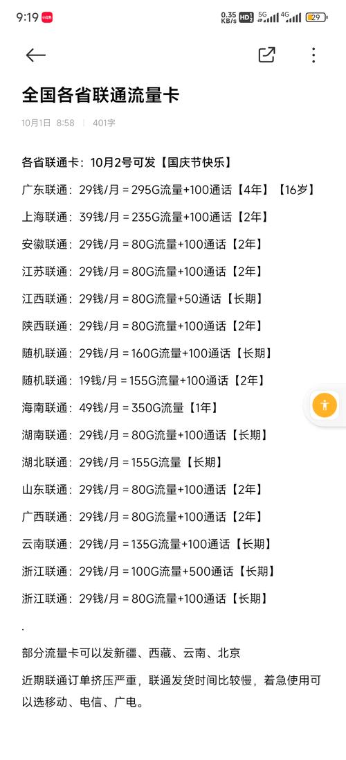 联通29元享160g超值