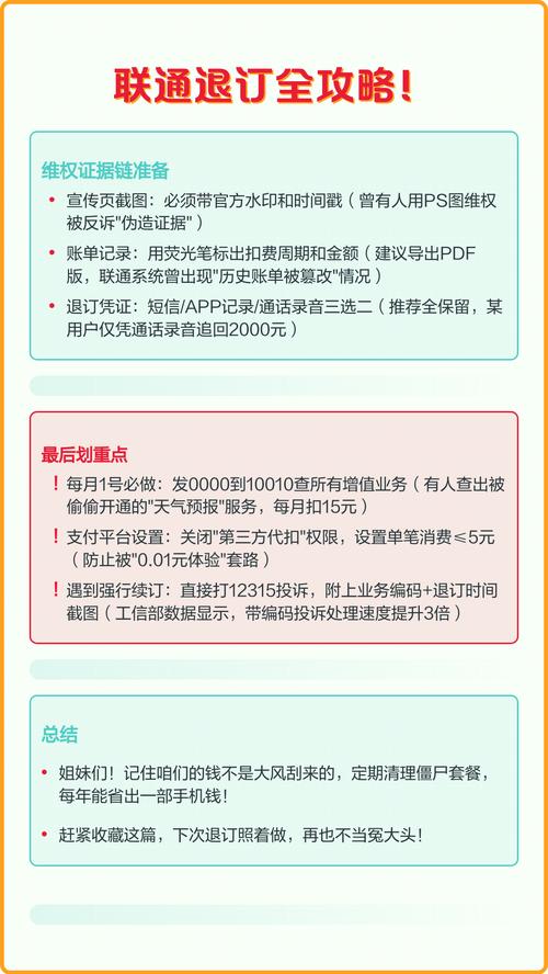 联通退订全攻略手把手教你避坑