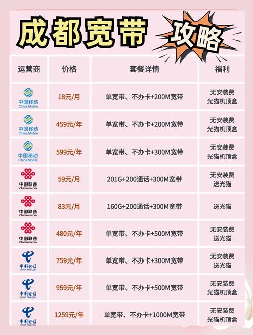 成都宽带套餐全解析如何选择最适合你的