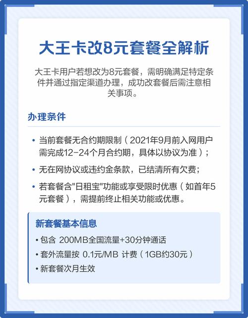 大王卡改8元套餐全解析