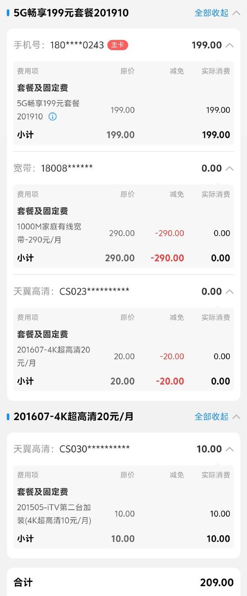 你的手机套餐每月多少钱