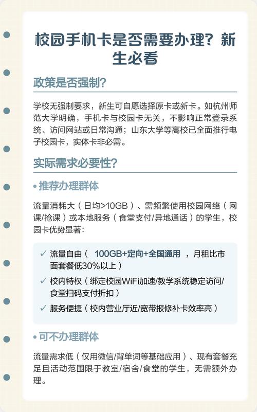 校园手机卡是否需要办理新生必看