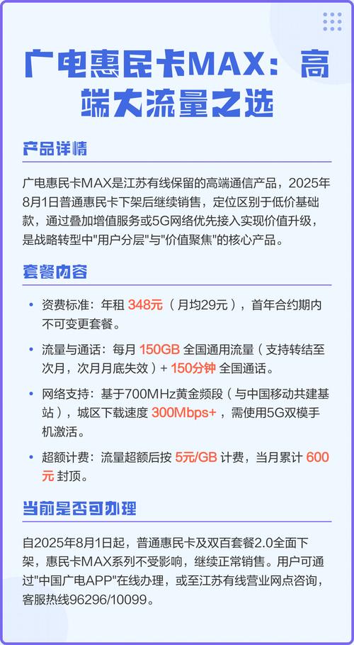 广电惠民卡max高端大流量之选