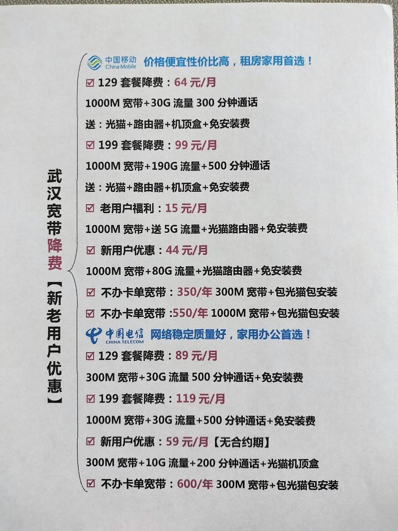 价格少一半武汉宽带 武汉同城 宽