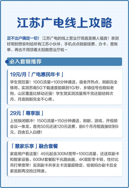 以下为精简指南   必选套餐解析 1 19元月广电惠民年