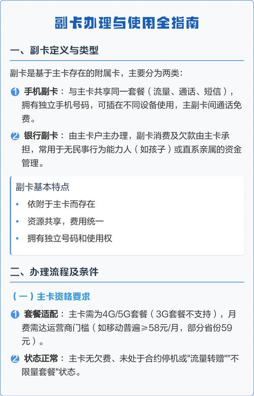 副卡办理与使用全指南