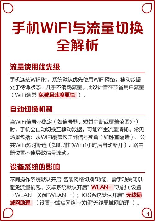 手机wifi与流量切换全解析