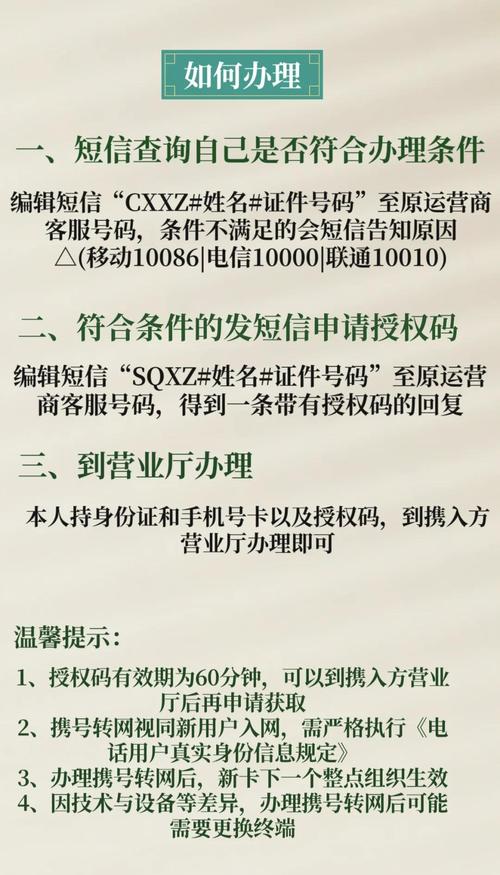 携号转网必备指南轻松换套餐不换号
