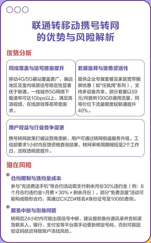 联通转移动携号转网的优势与风险解析 优势分析 移动套餐核心