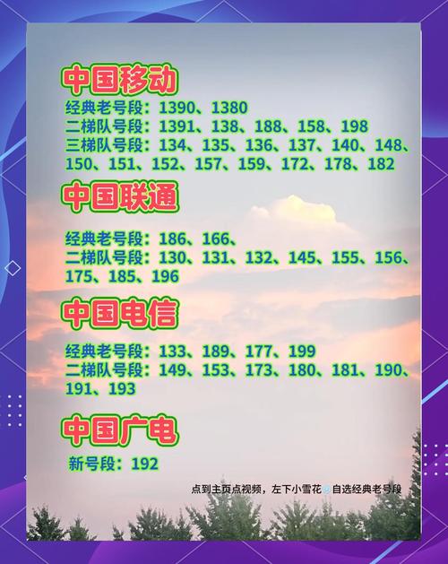 探索中国三大运营商的经典老号段让我们一起回顾那些年代的记忆