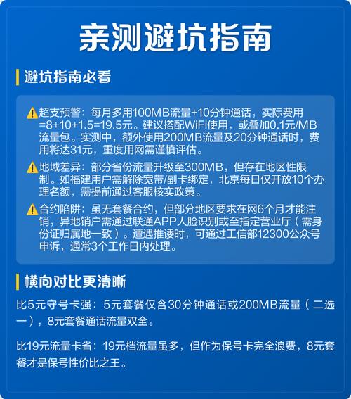 联通8元保号套餐真香亲测避坑指南来啦