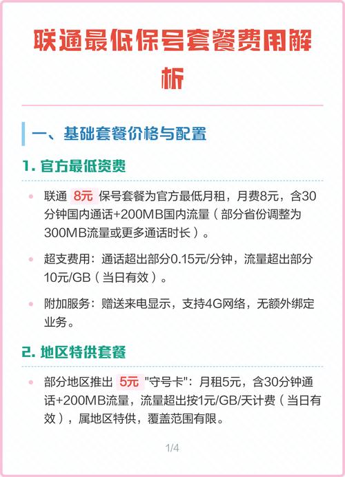 联通保号套餐最低多少钱？与实测对比