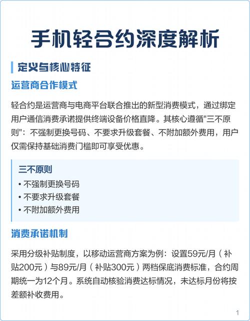 手机轻合约深度解析