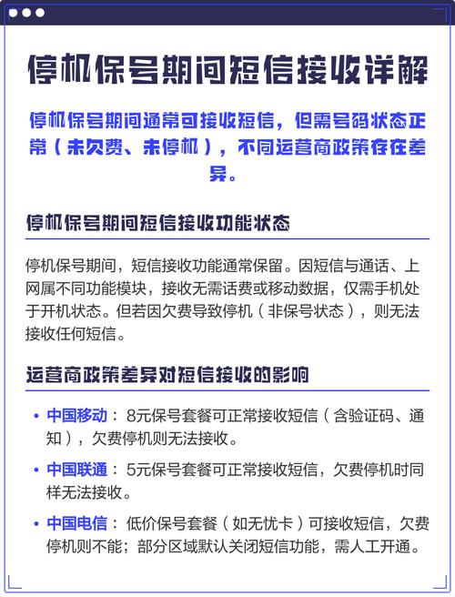 停机保号期间短信接收详解