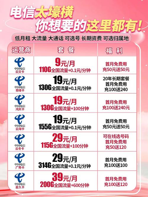 电信超实惠套餐大全  如果你今年还没有找到一款值得办理的流量