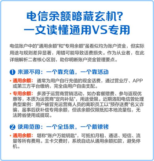 电信余额暗藏玄机一文读懂通用vs专用