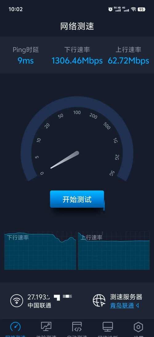 再表扬一下联通公司我家的千兆宽带测速最高能够达到1200