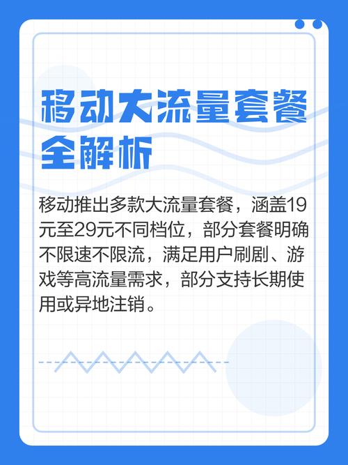 移动大流量套餐全解析