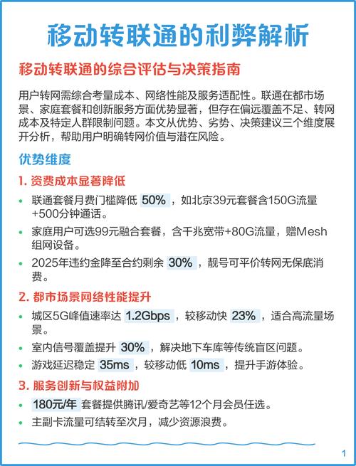 移动转联通的利弊解析