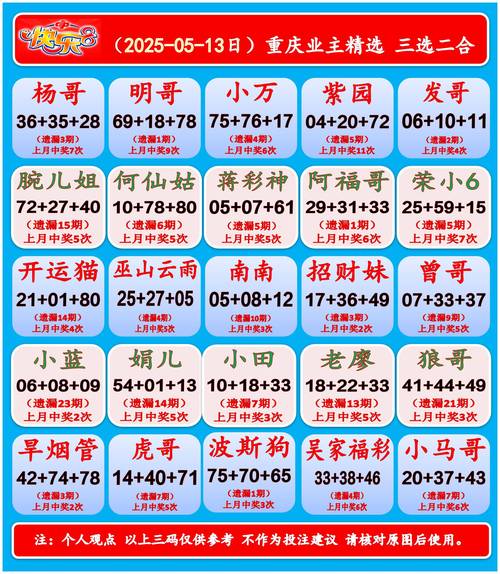 金日快乐8名家选二选三合集