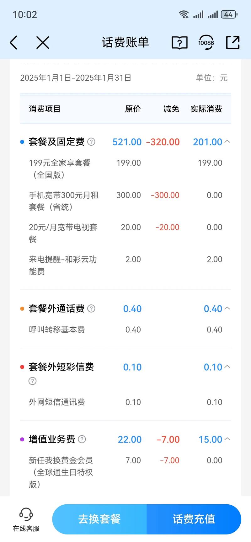 全网的朋友你们有没有查看过自己的话费账单不查不知道一查