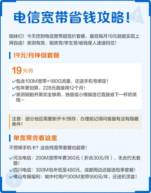 电信宽带省钱攻略19元起搞定高速网
