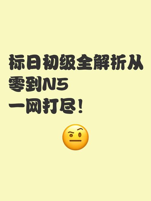 标日初级全解析从零到n5一网打尽