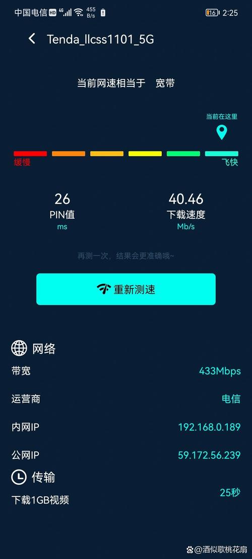 电信500宽带测速