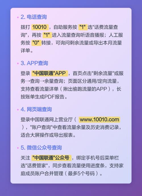 中国联通话费流量查询全攻略