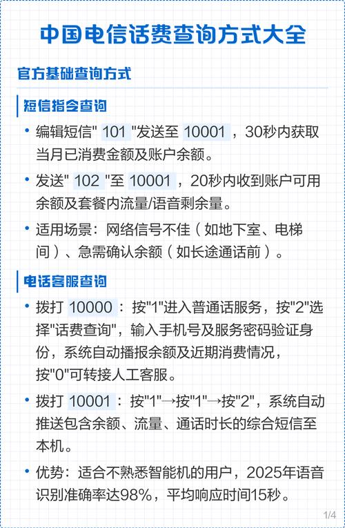 电信查话费的号码是多少-中国电信提供了多种查询话费余额的方式，以下是最常用的方法：