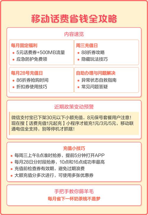 移动话费省钱秘籍手把手教你薅羊毛