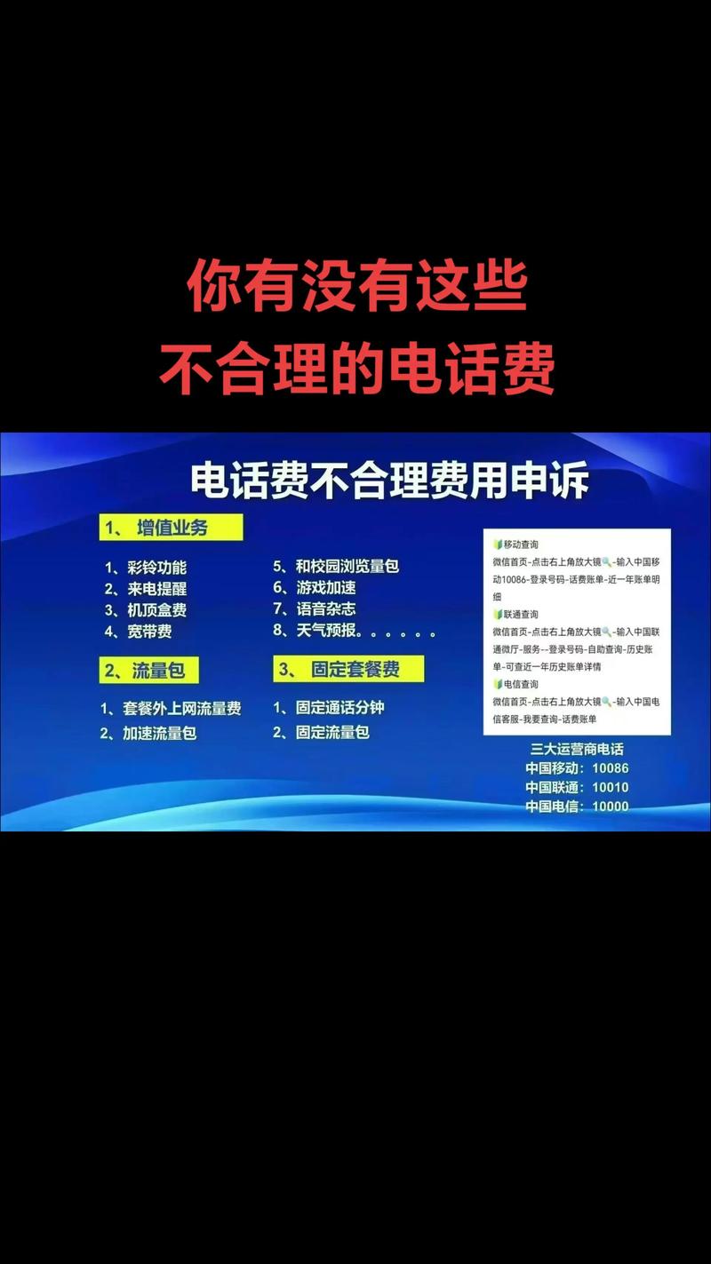 电话费不合理费用来帮你申诉给你送钱