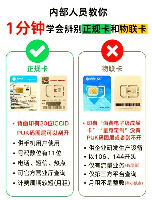 别再被坑了教你如何辨别正规流量卡