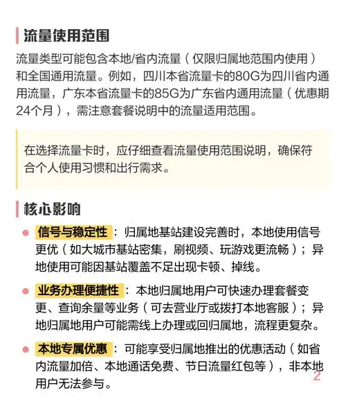 选流量卡忽略归属地信号卡顿优惠错过办理麻烦一文教你精准避坑